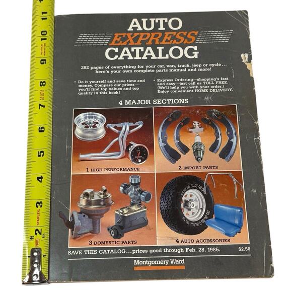 VTG 1984 Montgomery Ward Auto Express Catalog Softcover Magazine Car Mechanic - Picture 3 of 16